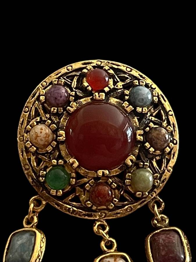 Brooch semi precious stones(NR21)