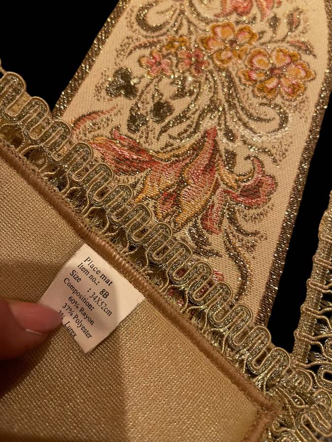 Doilies velveteen each(21)