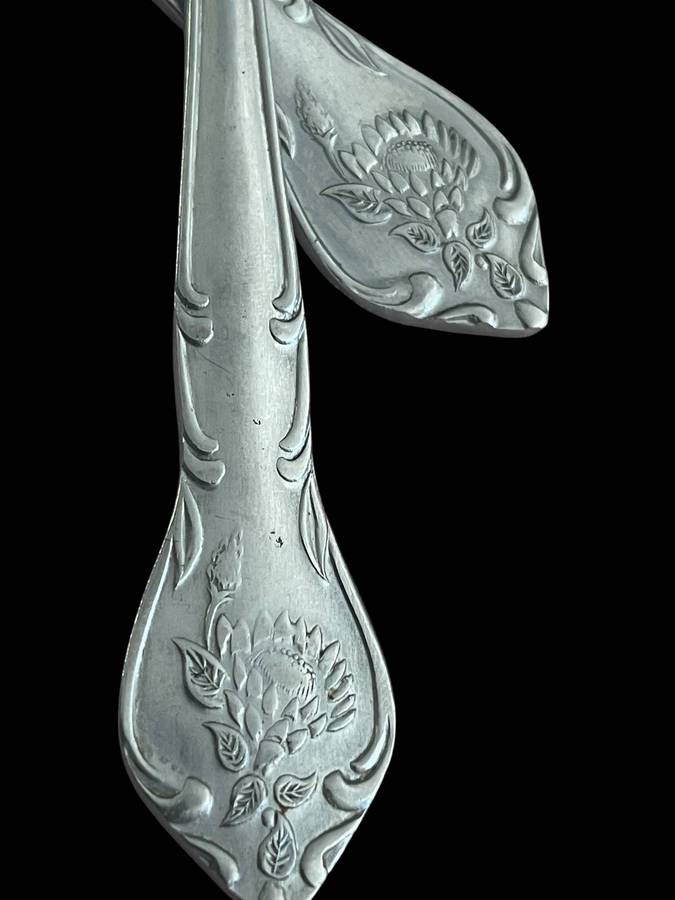 Serving spoon & fork set Eetrite Protea