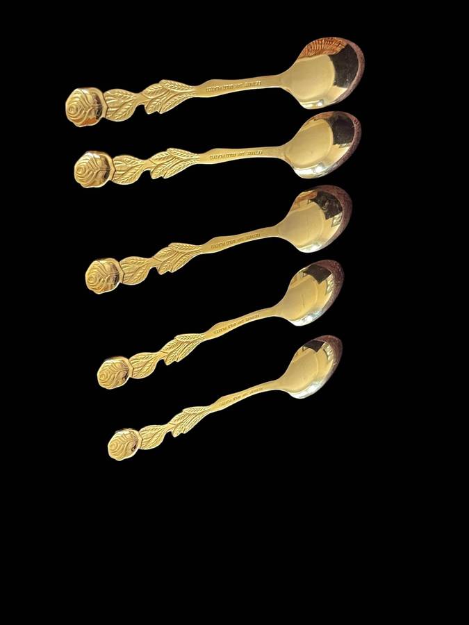 Teaspoons Eetrite gold plated(NR45)