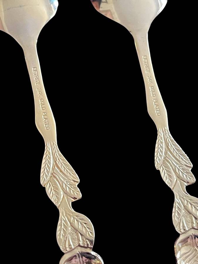 Teaspoons Eetrite gold plated(NR46)