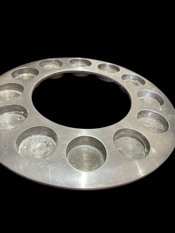 Wine bottle cooler pewter/aluminium