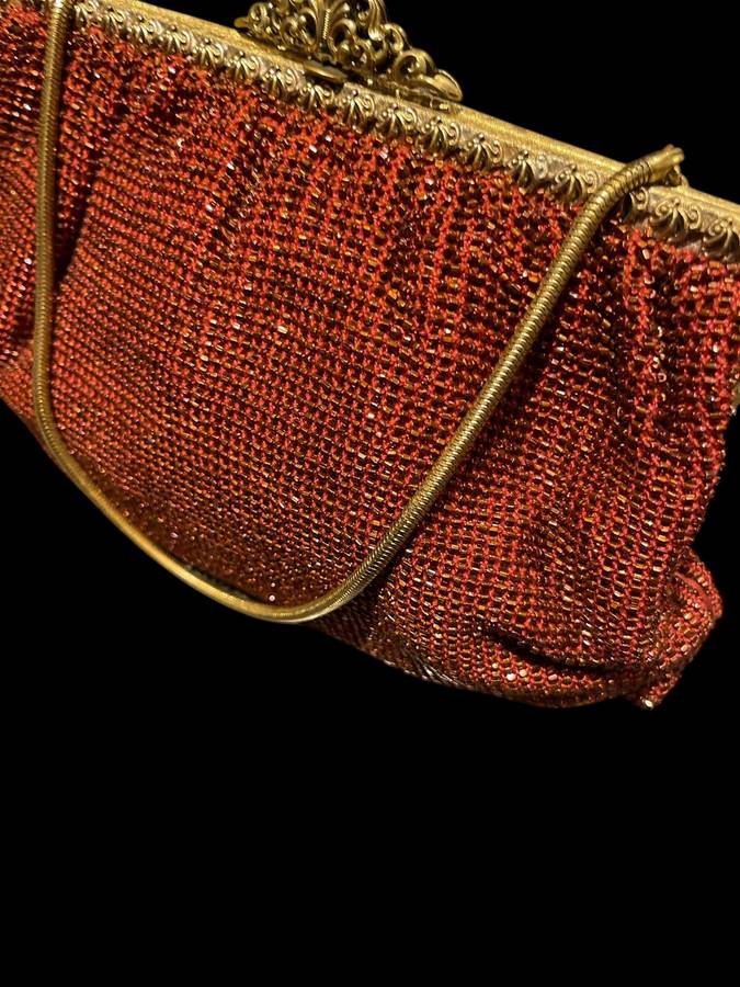 Handbag beaded handmade vintage