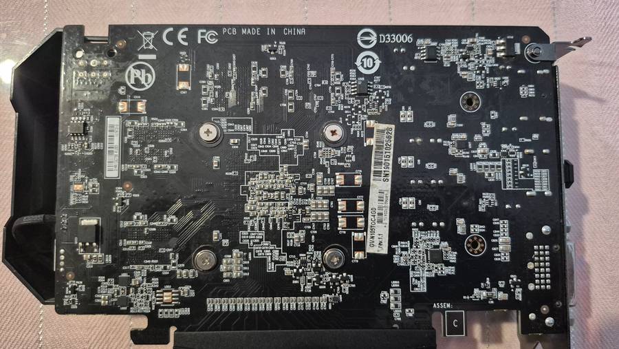 Gigabyte Geforce 1050ti 4GB OC Edition