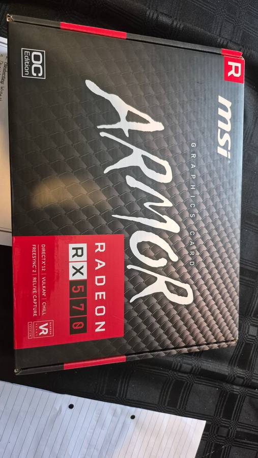 MSI Radeon RX570 Armor 8GB OC