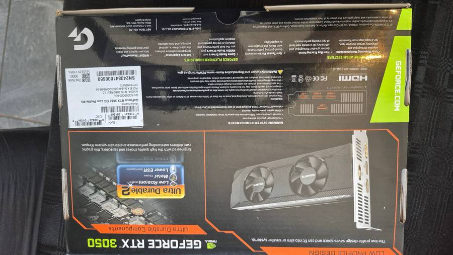 GeForce RTX 3050 OC Low Profile 6G
