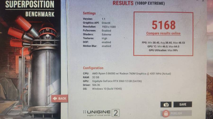 RTX 3060 12GB (Custom i/o shield)