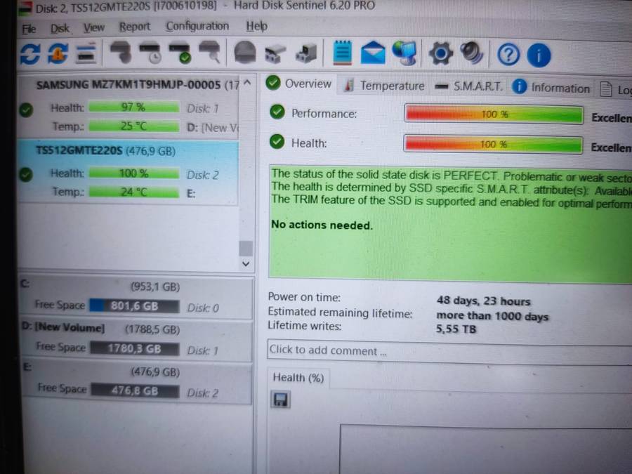512GB NVME - Transcend