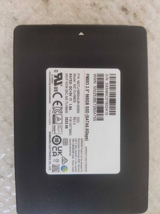 Samsung 1TB SSD (960GB) - SSD 2.5" - High Endurance