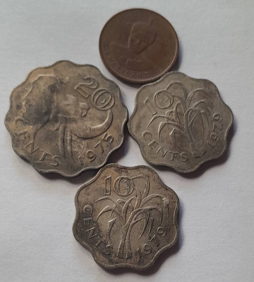 4 x Swaziland Coins