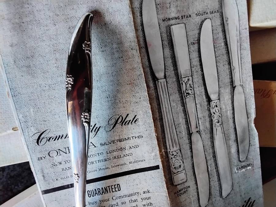 Community plate Cutlery Set Including 3 Piece Carving Set - 57 Pieces