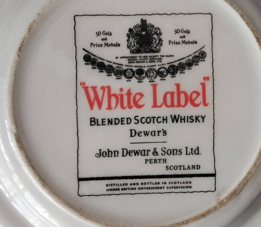 Rare Porcelain Coasters - John Dewar White Horse Whisky