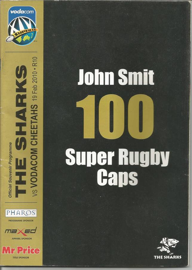 Collectable Sharks 100 Caps Rugby Programmes x 3 in Mint Condition