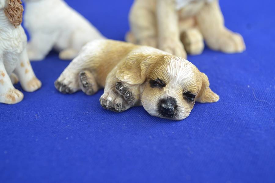 Assorted Selection of Four Small Dog Ornaments