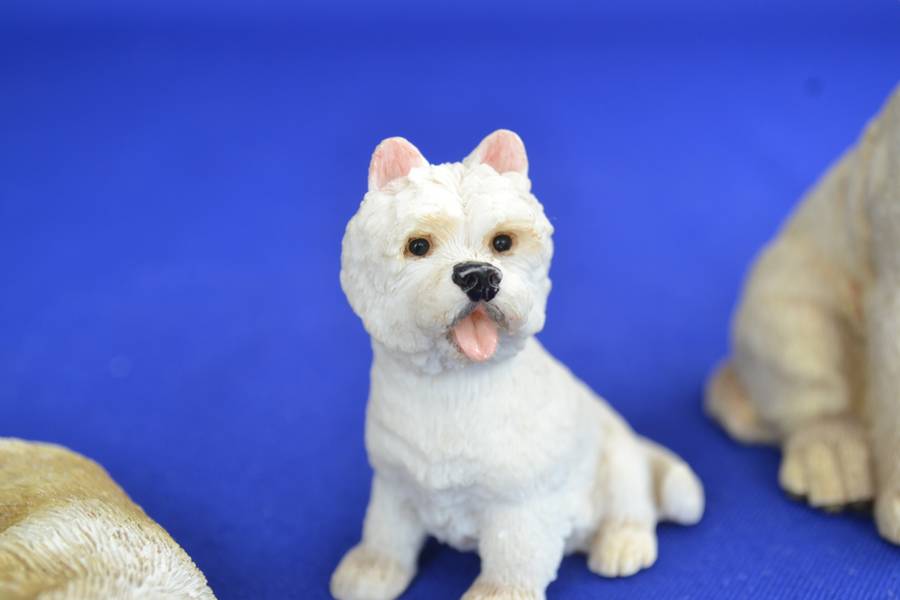 Assorted Selection of Four Small Dog Ornaments