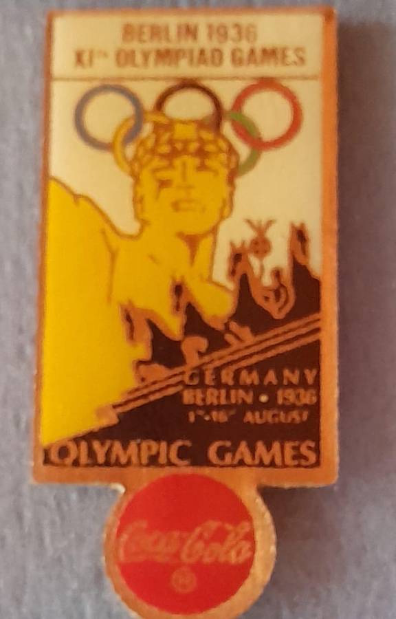 Coca-Cola Olympic Games Commemorative Lapel  Pins - Framed