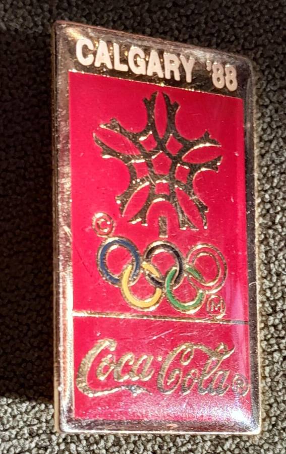 Coca-Cola Olympic Games Commemorative Lapel  Pins - Framed