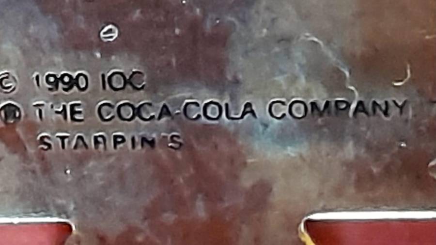 Coca-Cola Olympic Games Commemorative Lapel  Pins - Framed