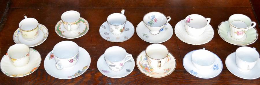 Selection of 12 Vintage Porcelain Duos - Various Makers