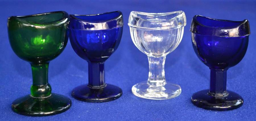 Vintage Eye Bath on Pedestal x 4