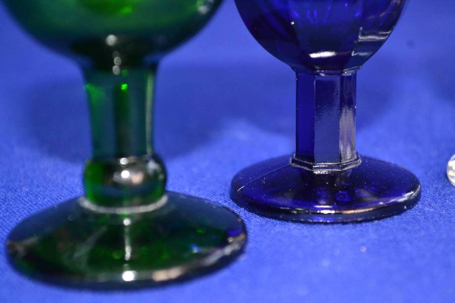 Vintage Eye Bath on Pedestal x 4