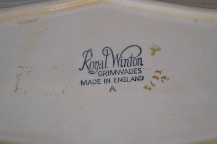 Royal Winton Grimwades Hand Painted Dish - Vintage c1930's