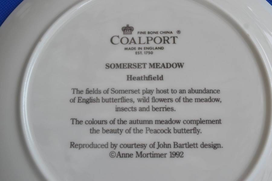 Coalport Limited Edition Collectors Plate - Somerset Meadow Heathfield - With COA