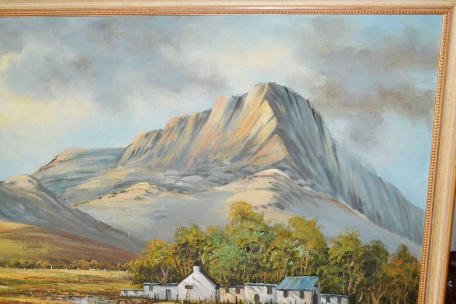 Doug Higgins Oil on Boatd Landscape