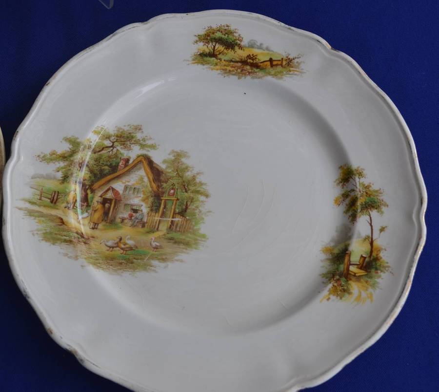 Vintage Art Deco Cake Plates - Various Makers - 3 Pieces