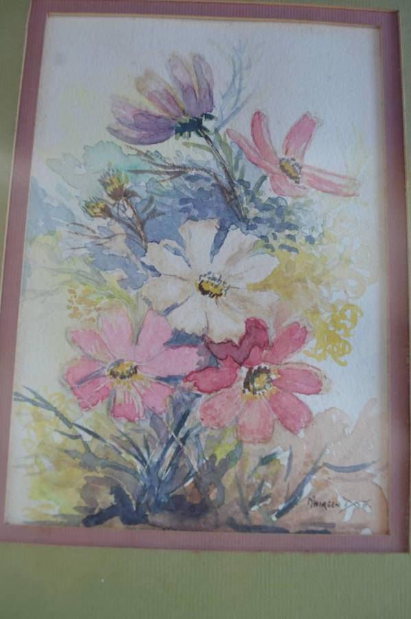 Floral Water Colours x 4 - Maureen  Dott and Marilyn  Simandle