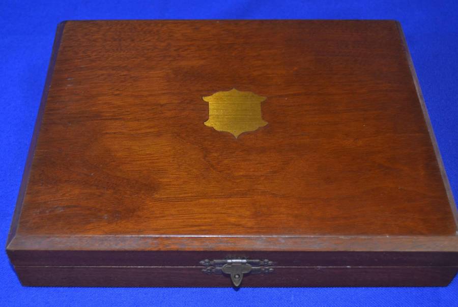 Martin Hall & co Vintage Engraved  Silver plated Fish Knife and Fork set in presentation Box