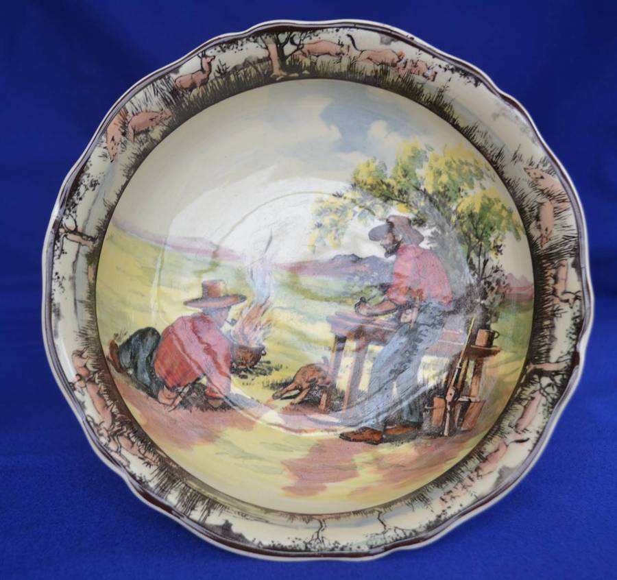 Royal Doulton Vintage Series  Ware - Jock of the Bushveld - Footed Bowl