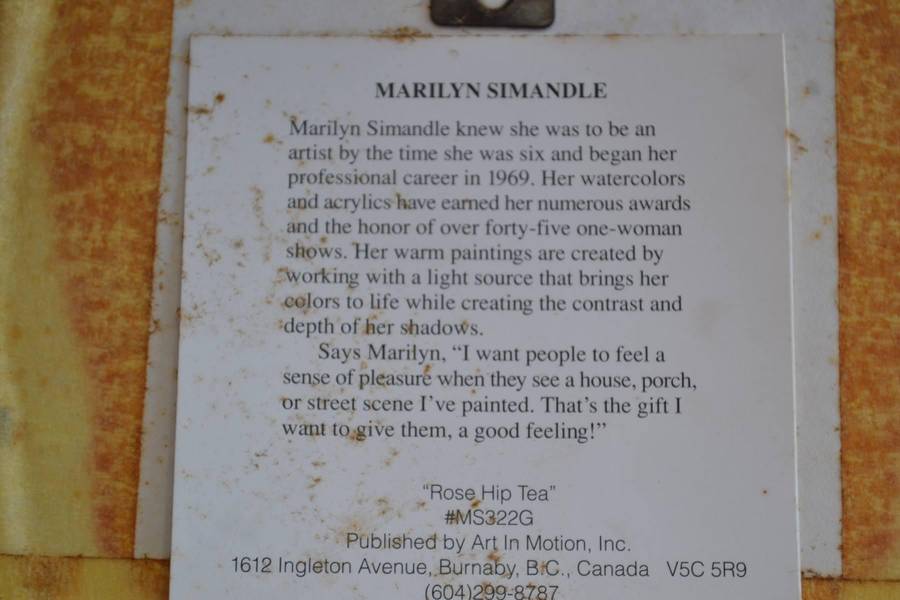 Floral Water Colours x 4 - Maureen  Dott and Marilyn  Simandle