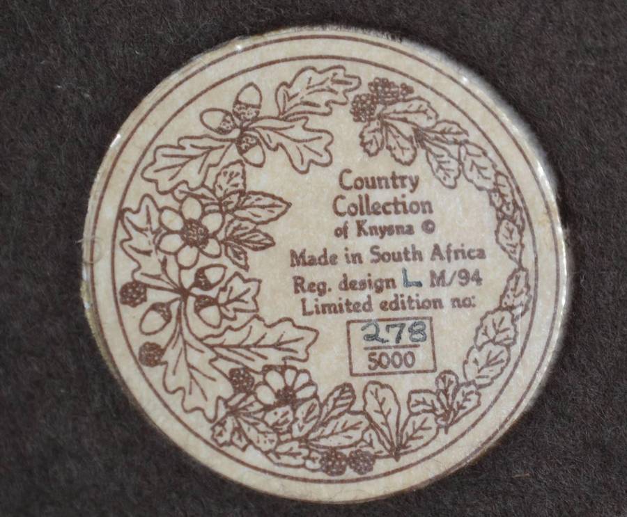 Collectable "Country Collection of Knysna" Limited Edition Country Mice