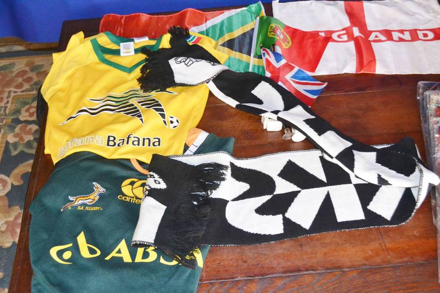 Collection of Sports Memorabilia, Supporters Shirts, Hat etc