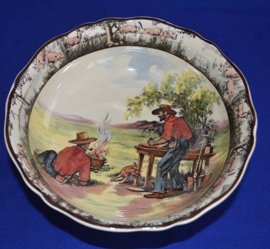 Royal Doulton Vintage Series  Ware - Jock of the Bushveld - Footed Bowl