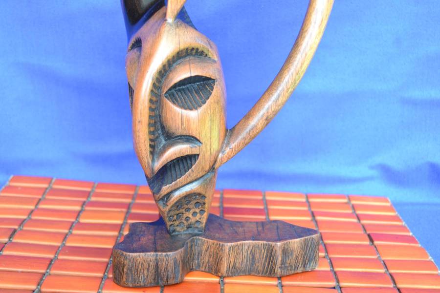 Ethnic Abstract Wooden Sculpture