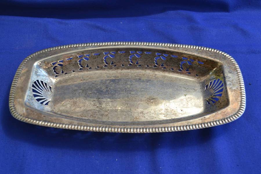 Assorted Vintage Silver Plate  and Glass Items - 8 Pieces