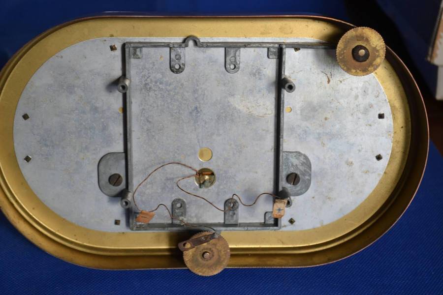 Kieninger & Obergfell West Germany Vintage Glass Dome Anniversary Mantle Clock