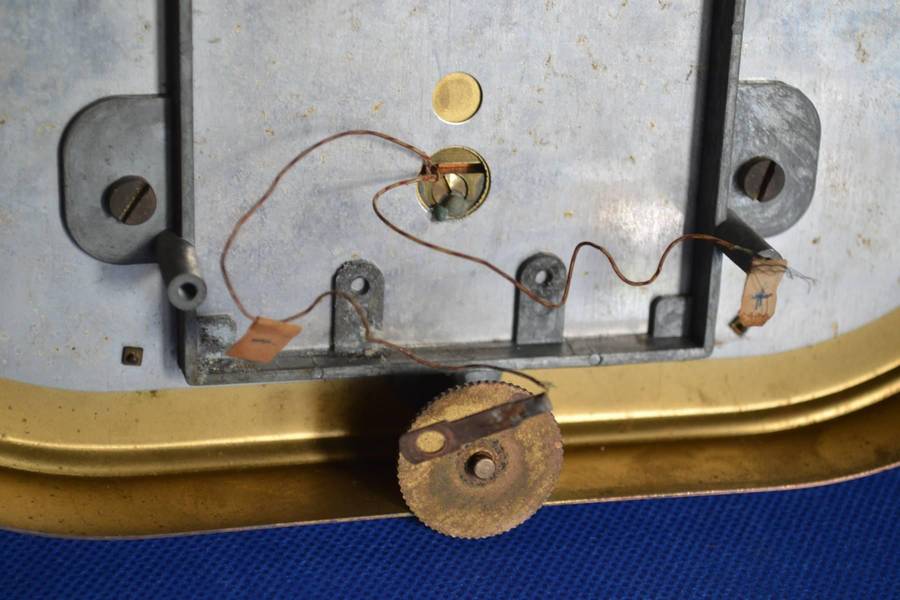 Kieninger & Obergfell West Germany Vintage Glass Dome Anniversary Mantle Clock