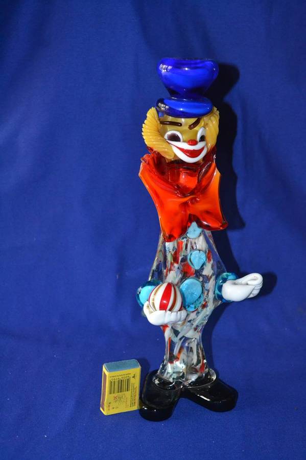 Vintage Murano Blown Venetian Glass Clown