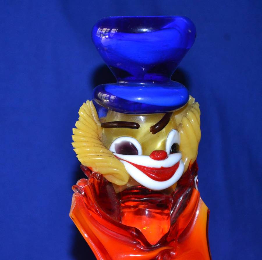 Vintage Murano Blown Venetian Glass Clown