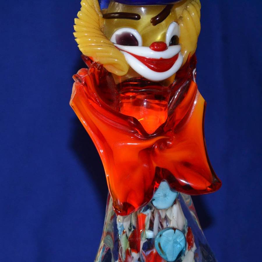 Vintage Murano Blown Venetian Glass Clown
