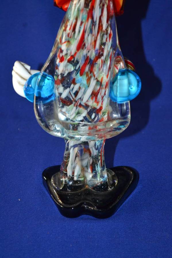 Vintage Murano Blown Venetian Glass Clown