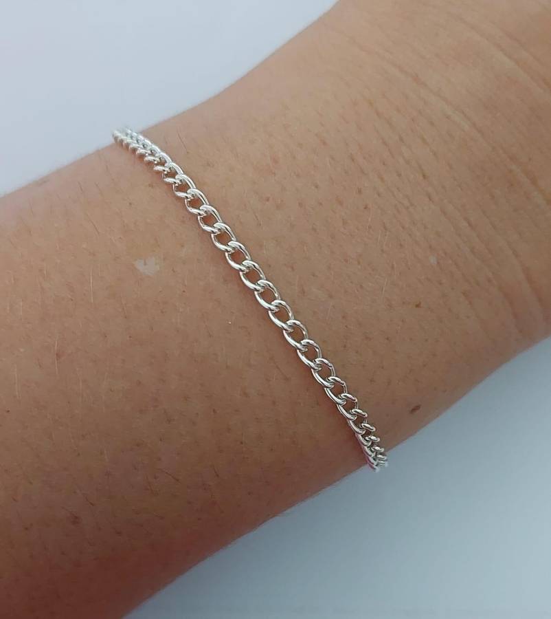 21cm Cable Bracelet in Silver