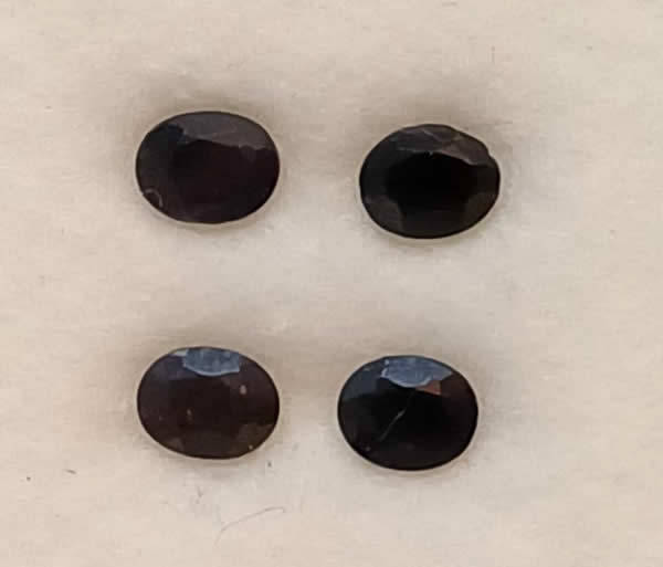 Sapphire Parcel of 4 - Midnight Blue Oval Facet - 1,68cts