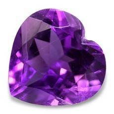 Amethyst - Deep Violet Purple Heart Facet - 0,56cts