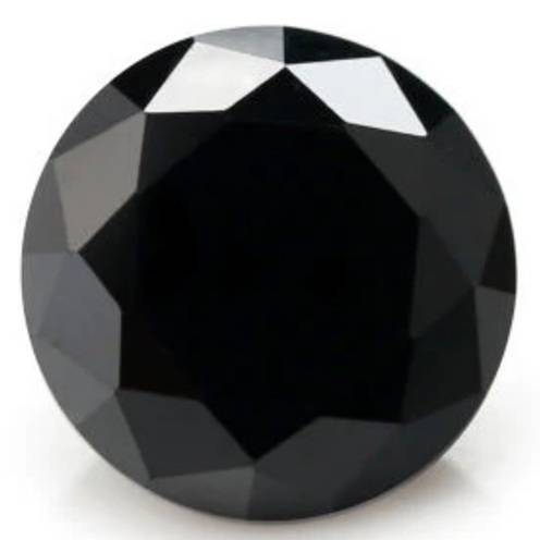 Cubic Zirconium - Jet Black Diamond Cut- 0,55cts