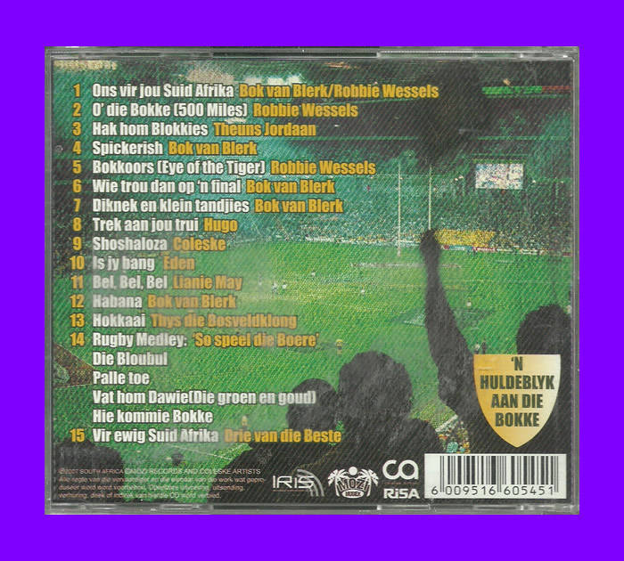 Music CD - Bok Van Blerk - Ons Vir Jou Suid Afrika