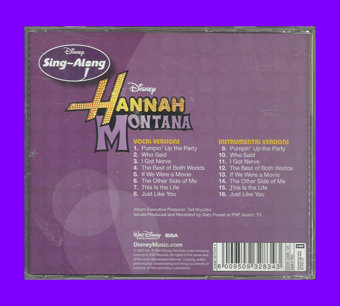 Music CD - Hannah Montana - Sing-Along